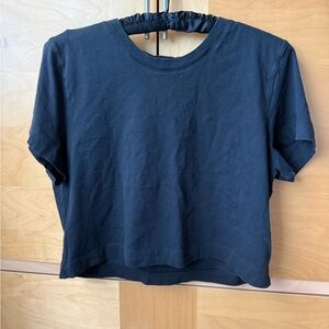 Cotton cropped tee Aritzia brand